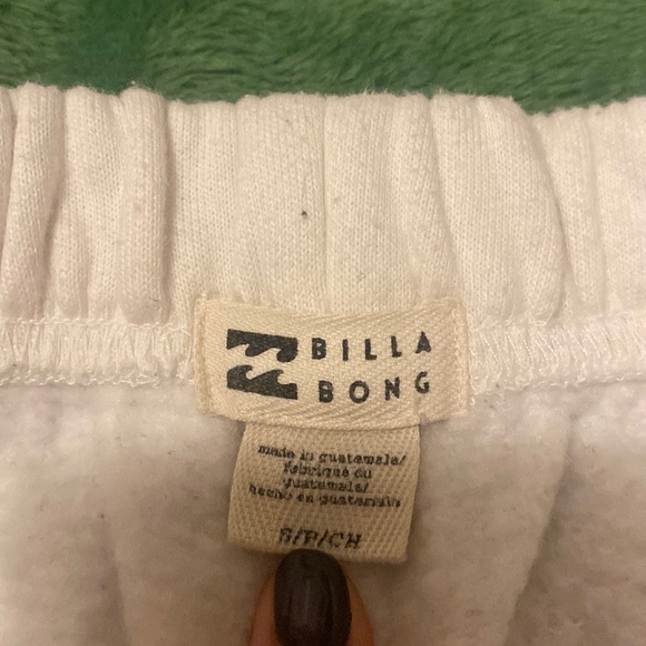 Billabong White Sweatpants - Picture 3 of 4
